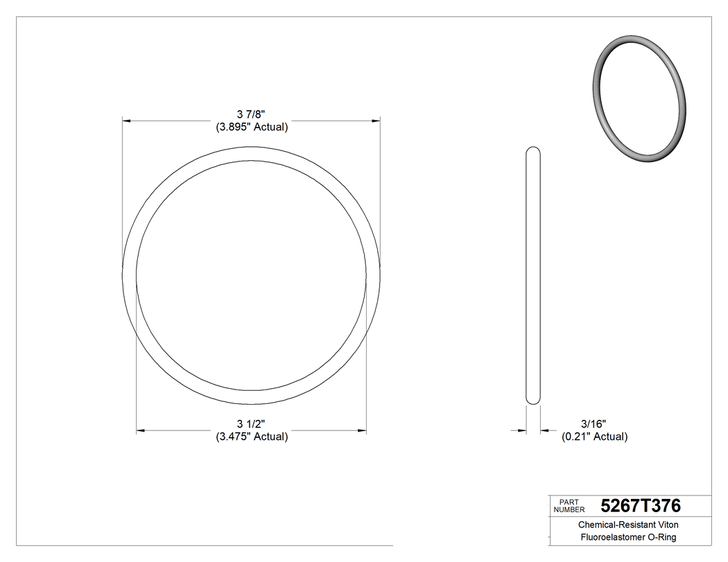 Technical drawing - 5267T376
